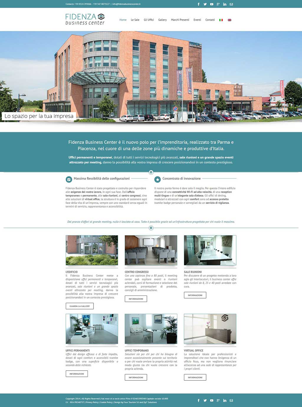 Fidenza Business Center website centro congressi